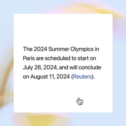 SearchGPT screenshot